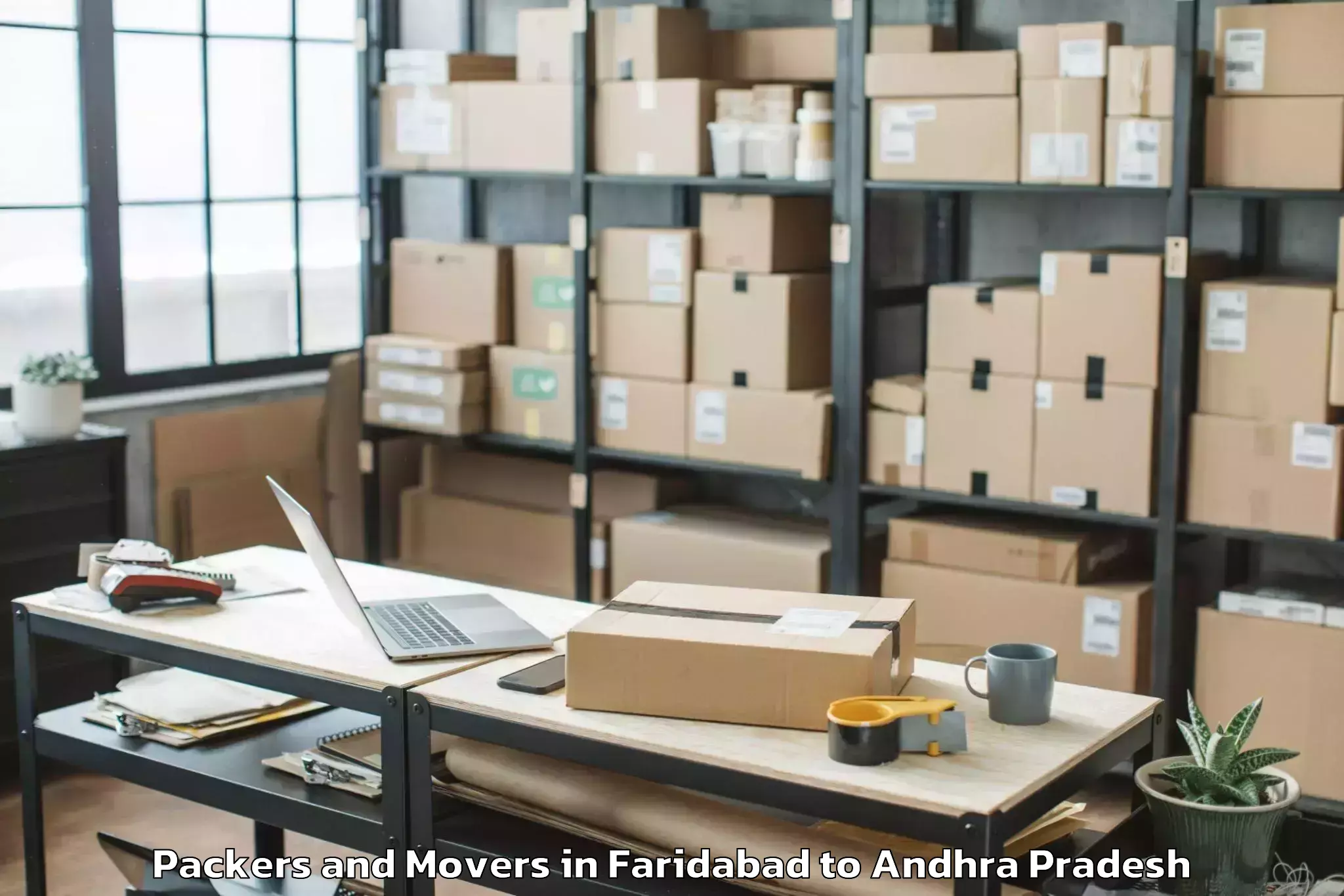 Book Faridabad to Mamidikududru Packers And Movers Online